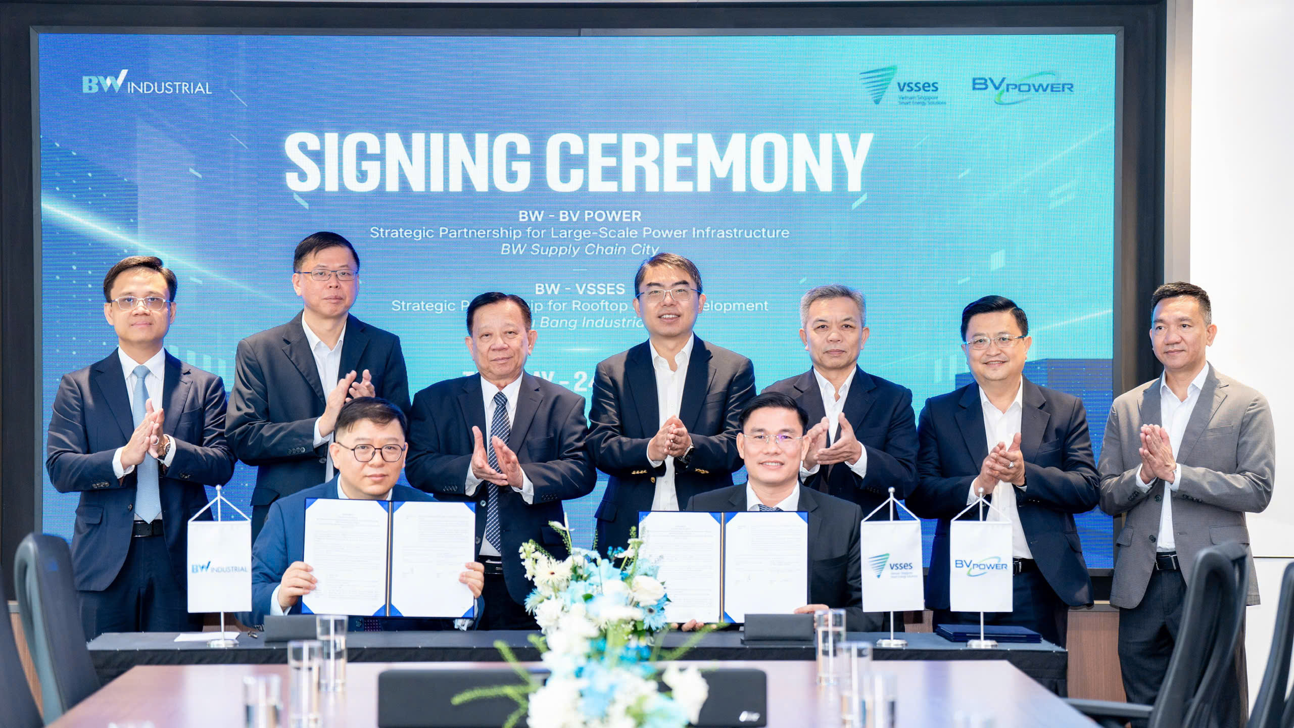 VSSES HỢP TÁC CÙNG BW PHÁT TRIỂN DỰ ÁN ĐIỆN MẶT TRỜI ÁP MÁI QUY MÔ LỚN TẠI BÀU BÀNG