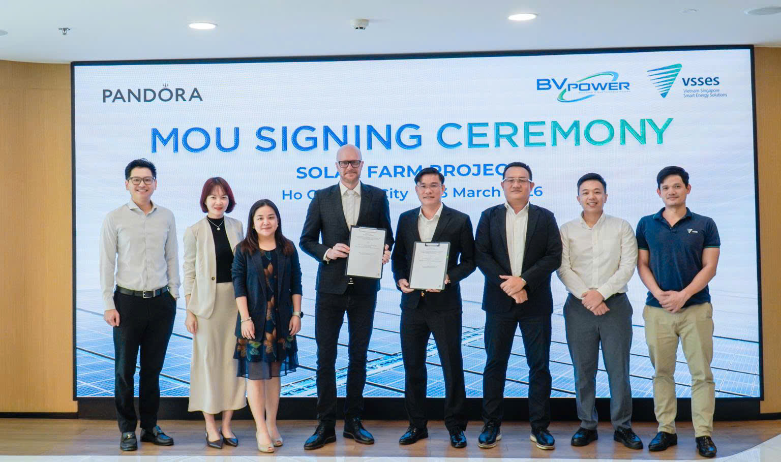 VSSES VÀ PANDORA HỢP TÁC THÚC ĐẨY SỬ DỤNG ĐIỆN NĂNG TÁI TẠO CHO NHÀ MÁY SẢN XUẤT TẠI VIỆT NAM.